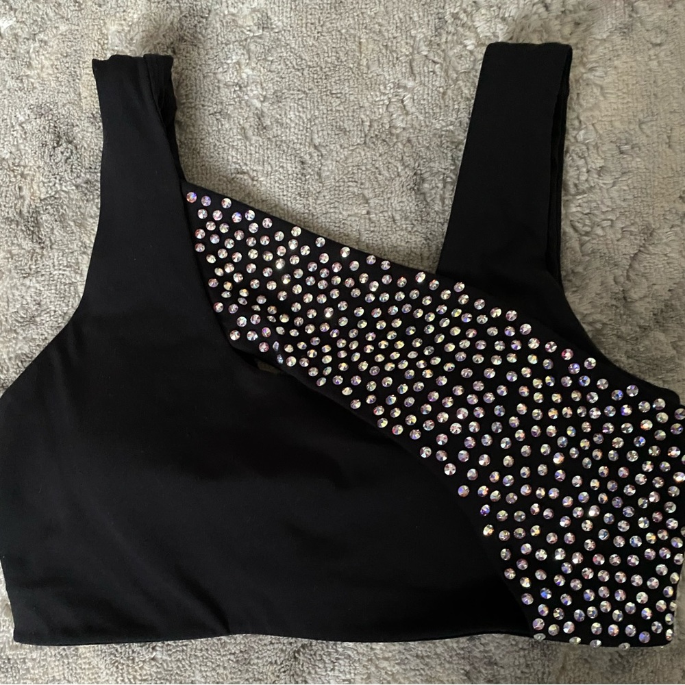 Rhinestones Lululemon top